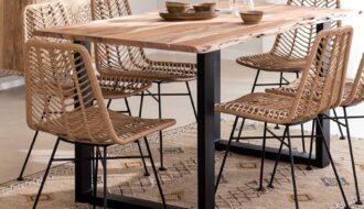 Rustic Wood Dining Table